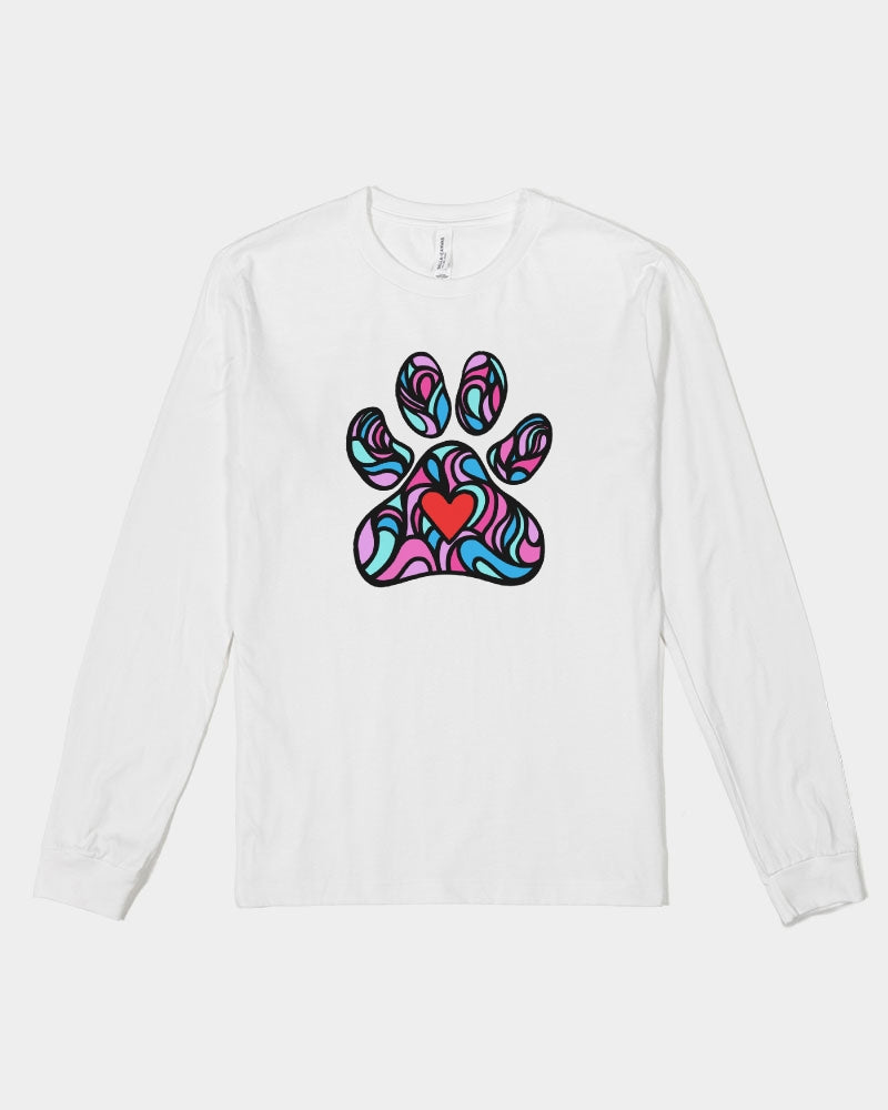 Stay Pawsitive Collection Unisex Jersey Long Sleeve Tee | Bella + Canvas