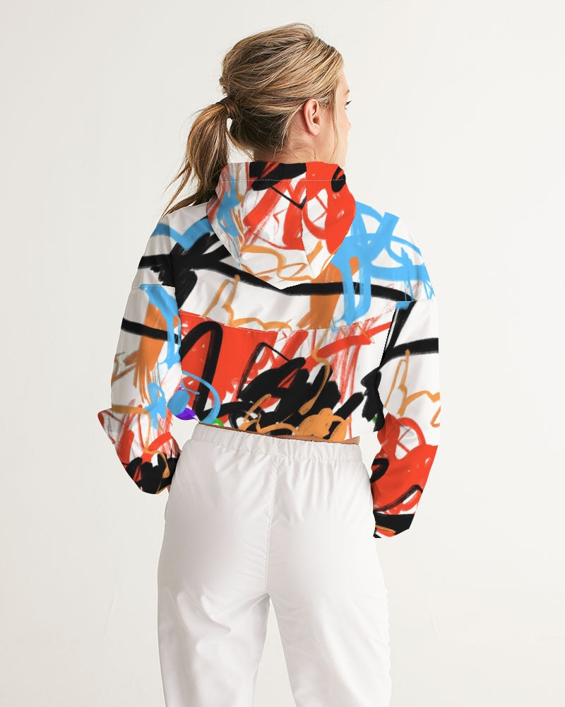Luna Solei Collection Women's Cropped Windbreaker