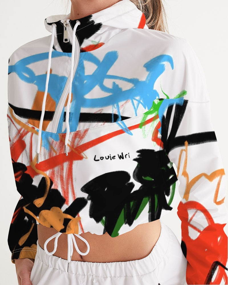 Luna Solei Collection Women's Cropped Windbreaker