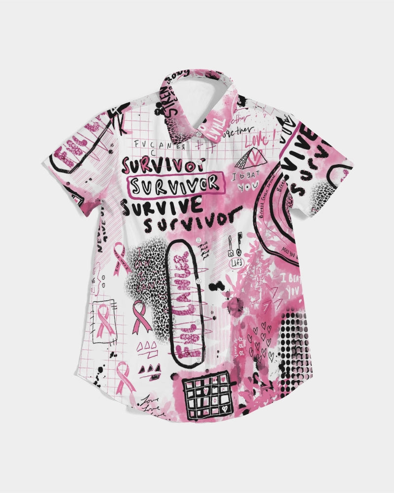 Survivor Collection Women's Short Sleeve Button Up