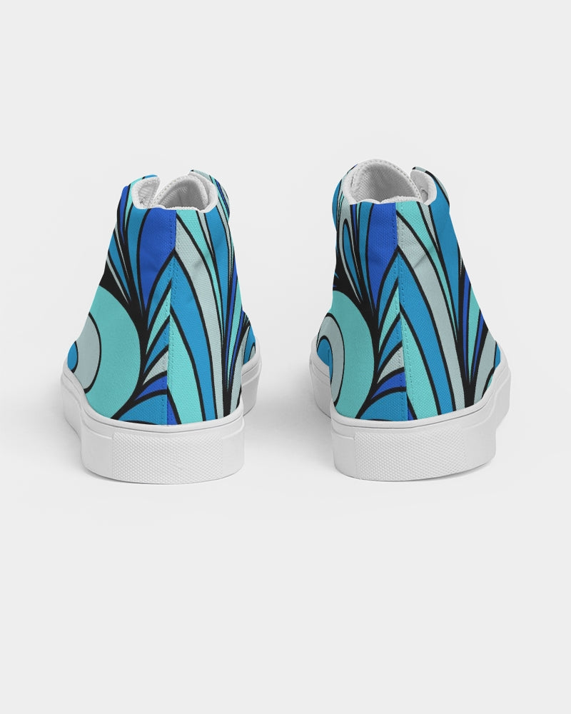 Louie Cool Bleu Women's Hightop Canvas Shoe
