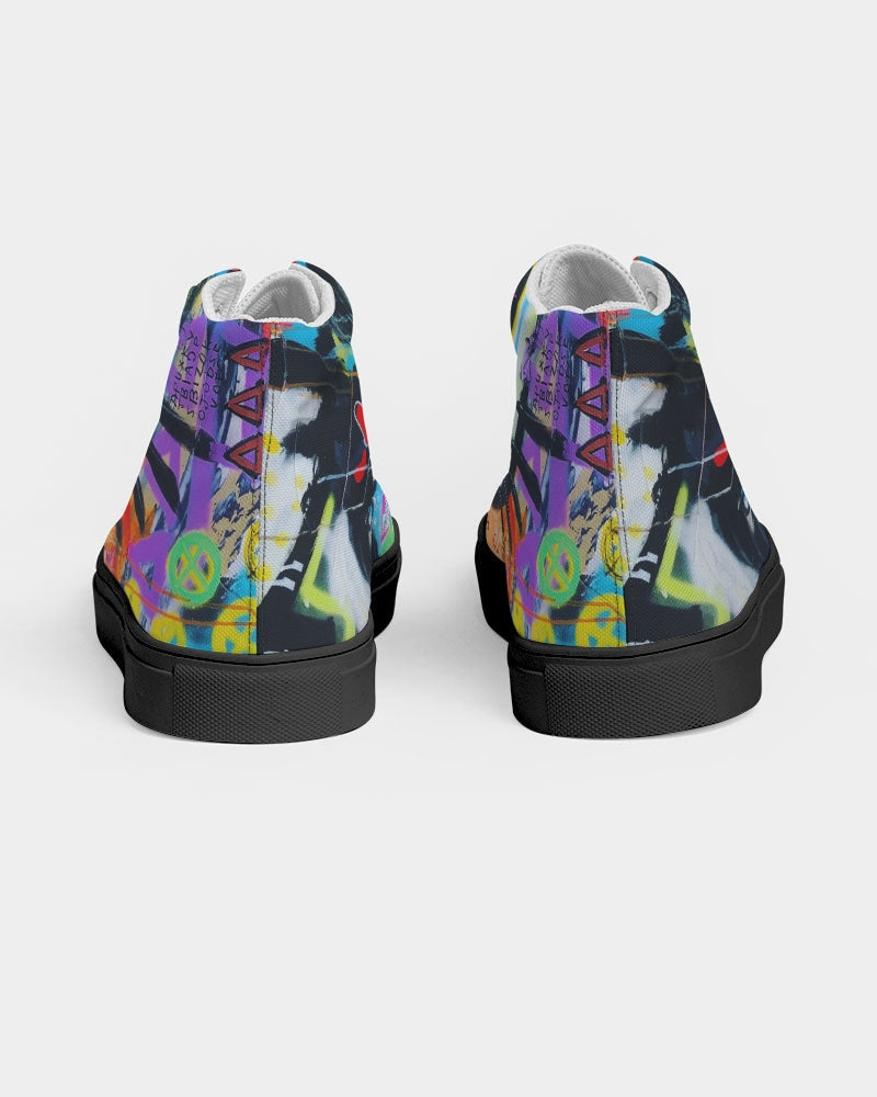 Louie Wri Neo 1.83 X Loiuhltee Men's Hightop Canvas Shoe - Black