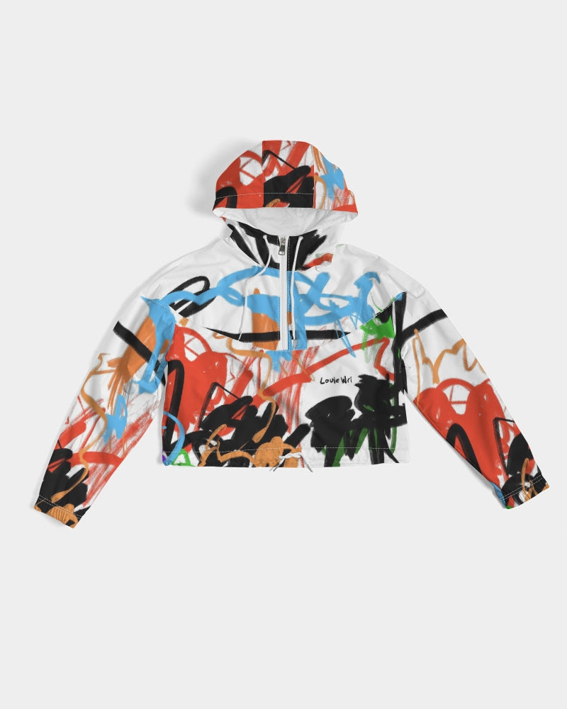 Luna Solei Collection Women's Cropped Windbreaker