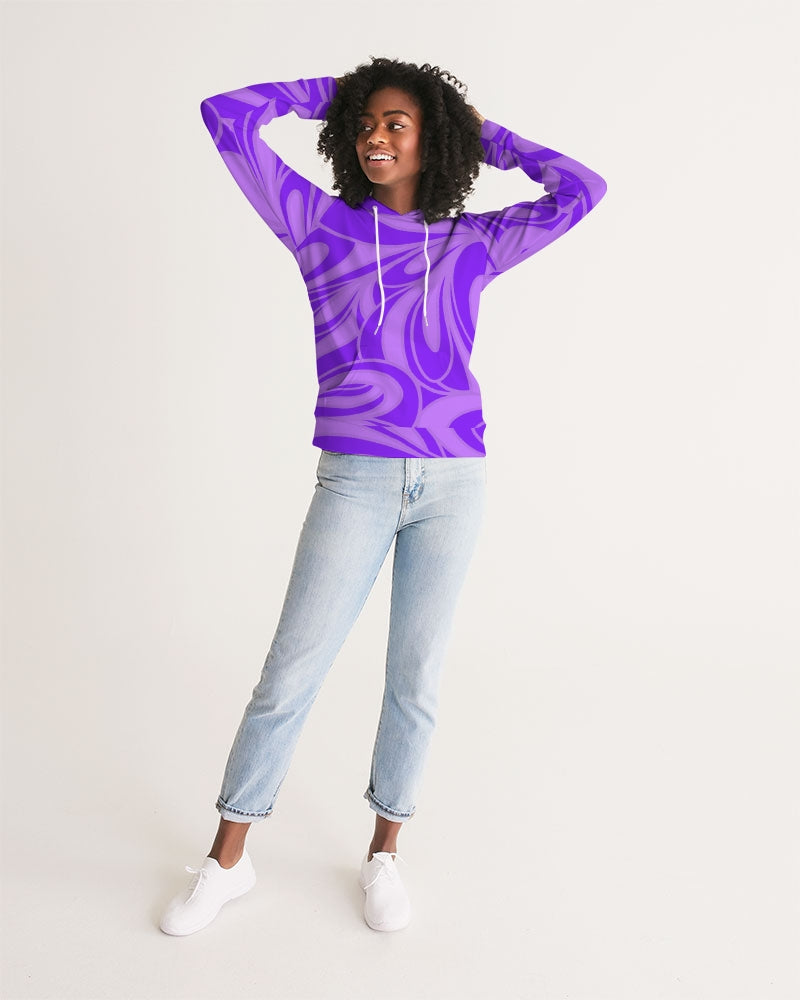 Louie Wri Purple Groove Women's Hoodie