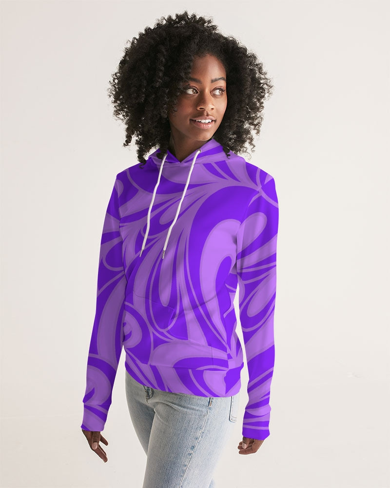 Louie Wri Purple Groove Women's Hoodie