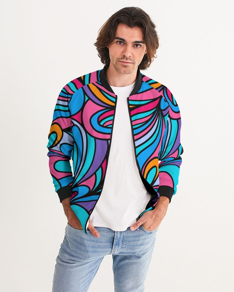 Louie Wri Happy Collection Men's Bomber Jacket