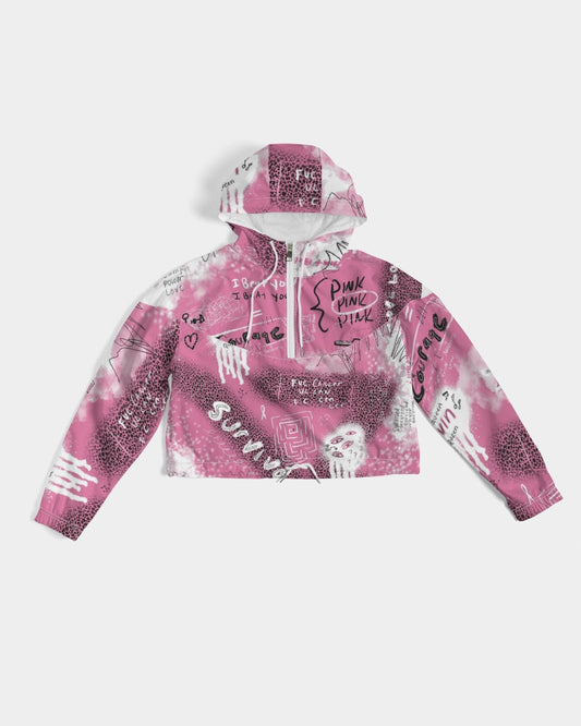 Survivor Pink Collection Women's Cropped Windbreaker