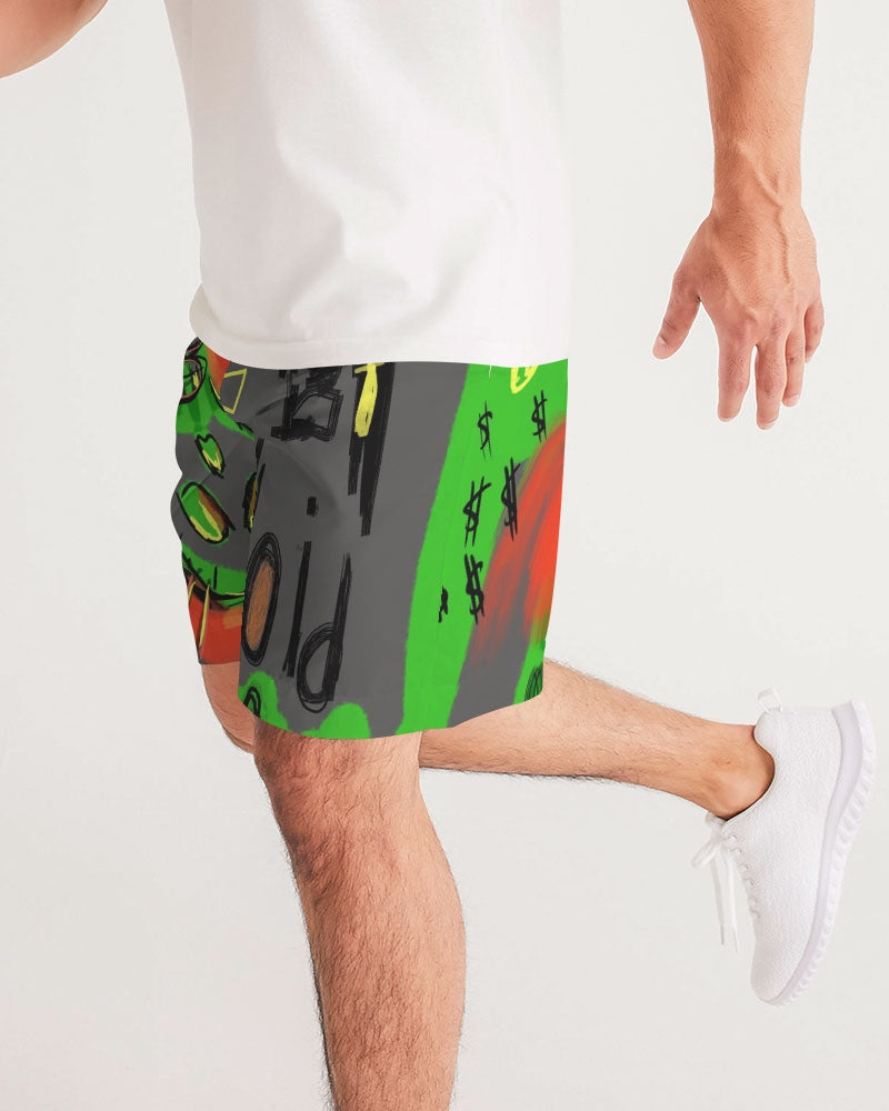 Trap Queen Grey Men's Jogger Shorts