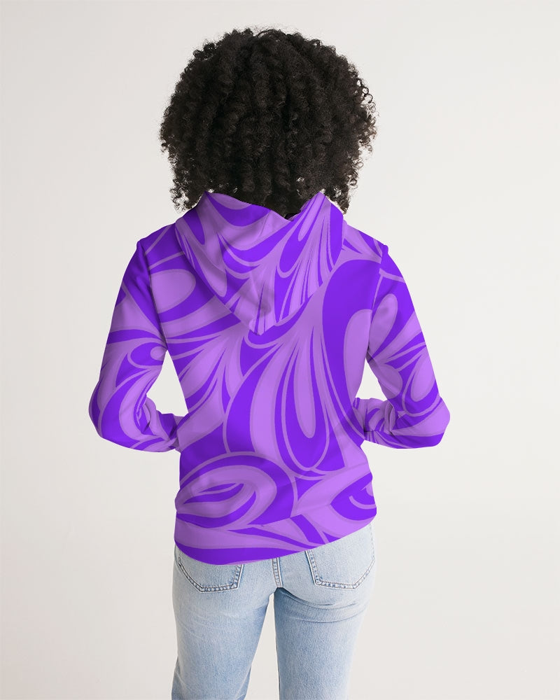 Louie Wri Purple Groove Women's Hoodie