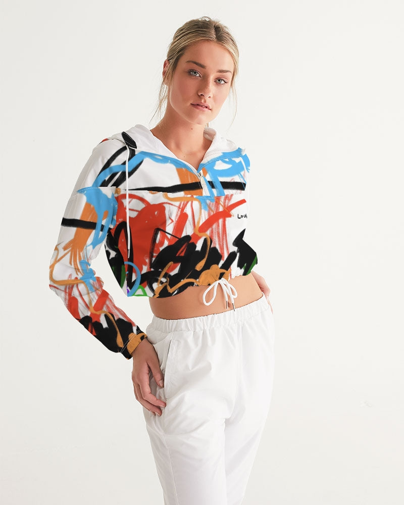 Luna Solei Collection Women's Cropped Windbreaker