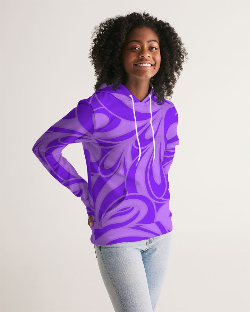 Louie Wri Purple Groove Women's Hoodie