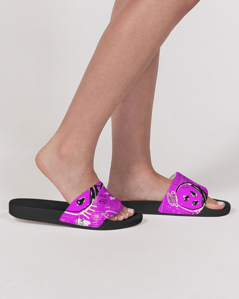 Louie Wri Trap Pink Collection Women's Slide Sandal
