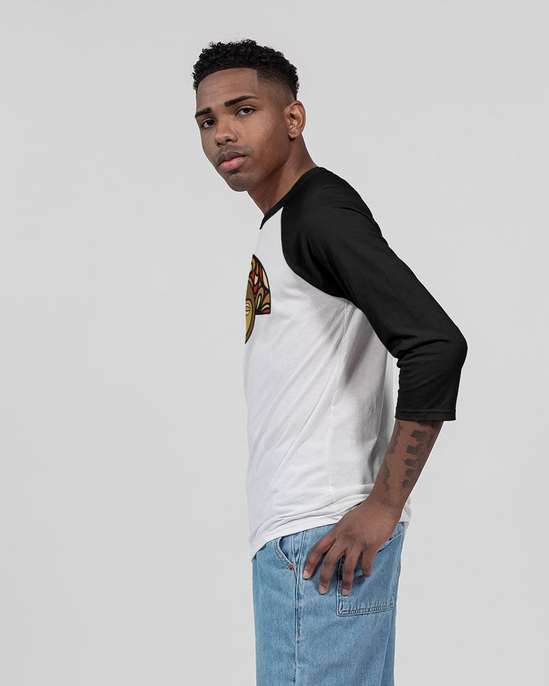 Mask Collection Unisex Three-Quarter Sleeve Baseball Tee | Bella + Canvas