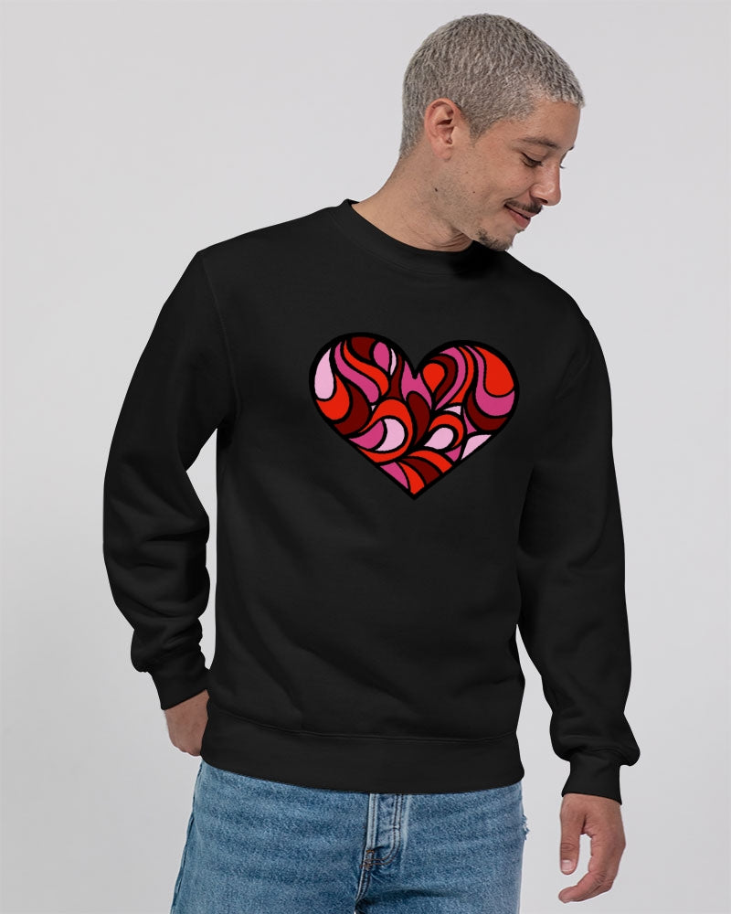Louie Love Heart Unisex Premium Crewneck Sweatshirt | Lane Seven