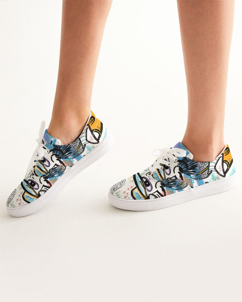 Louie Wri Trap 2 Collection Women's Lace Up Canvas Shoe