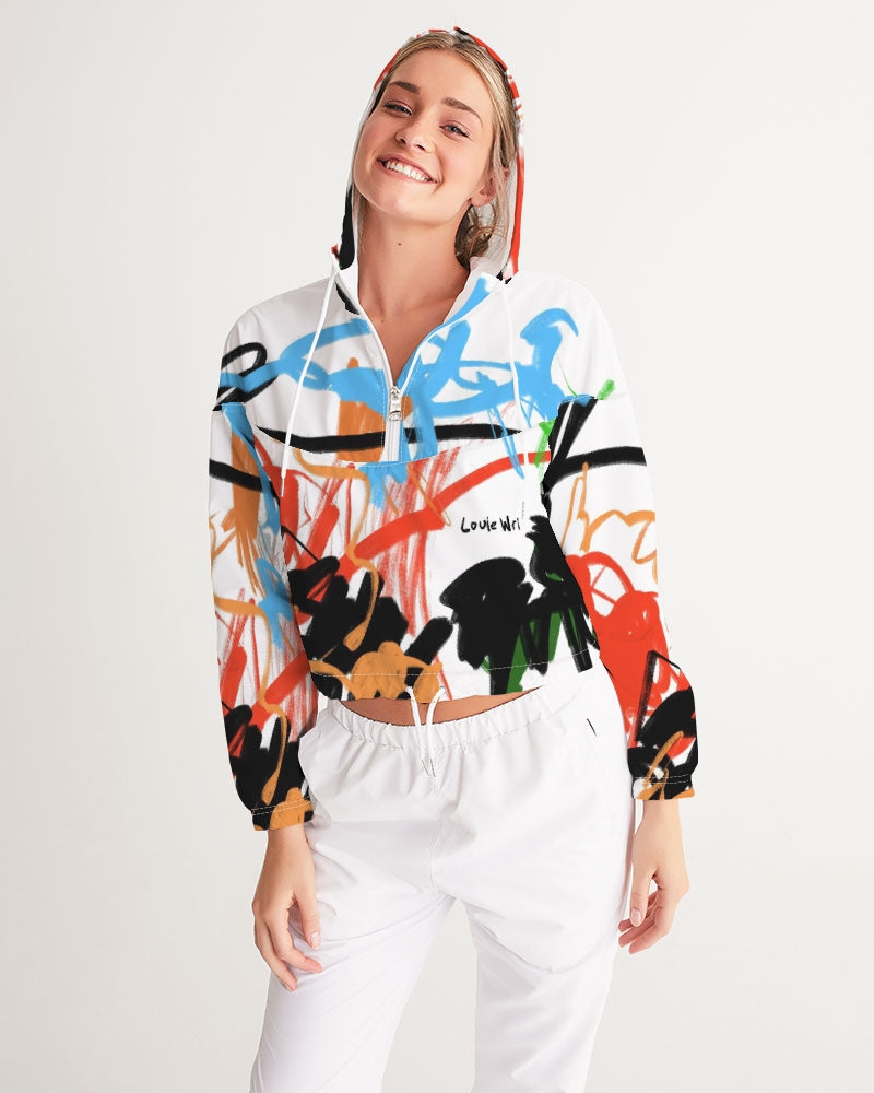 Luna Solei Collection Women's Cropped Windbreaker