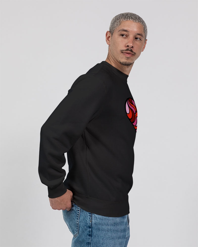 Louie Love Heart Unisex Premium Crewneck Sweatshirt | Lane Seven