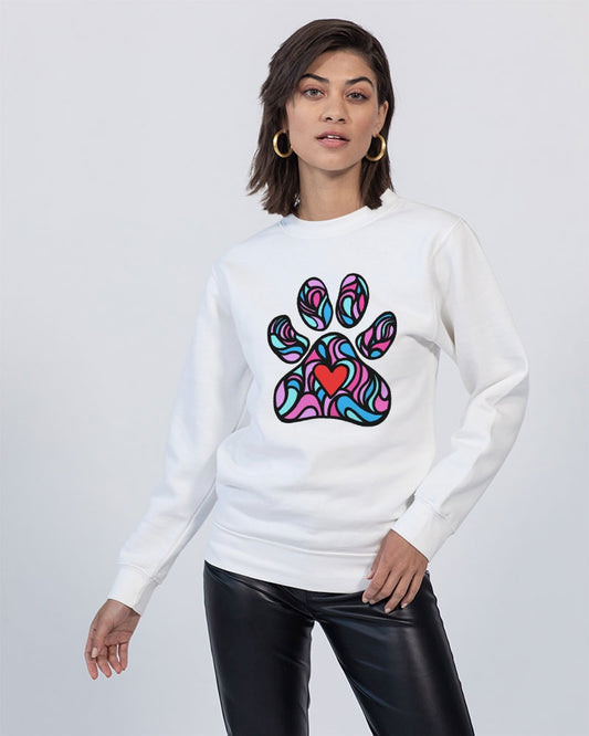 Stay Pawsitive Collection Unisex Premium Crewneck Sweatshirt | Lane Seven