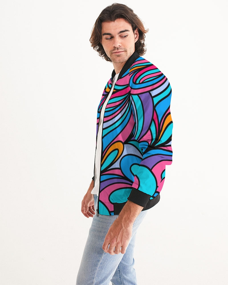 Louie Wri Happy Collection Men's Bomber Jacket