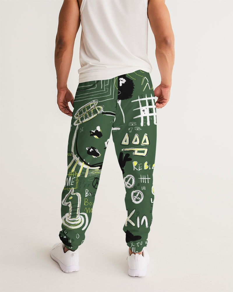 Louie Wri Trap Collection - Green Men's Track Pants