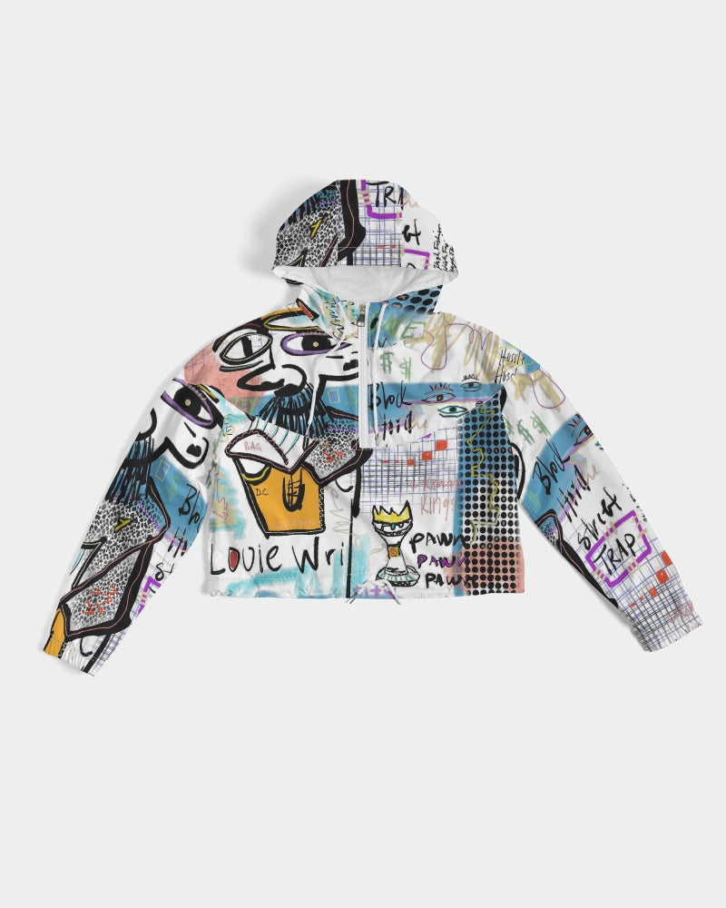 Louie Wri Trap 2 Collection Women's Cropped Windbreaker