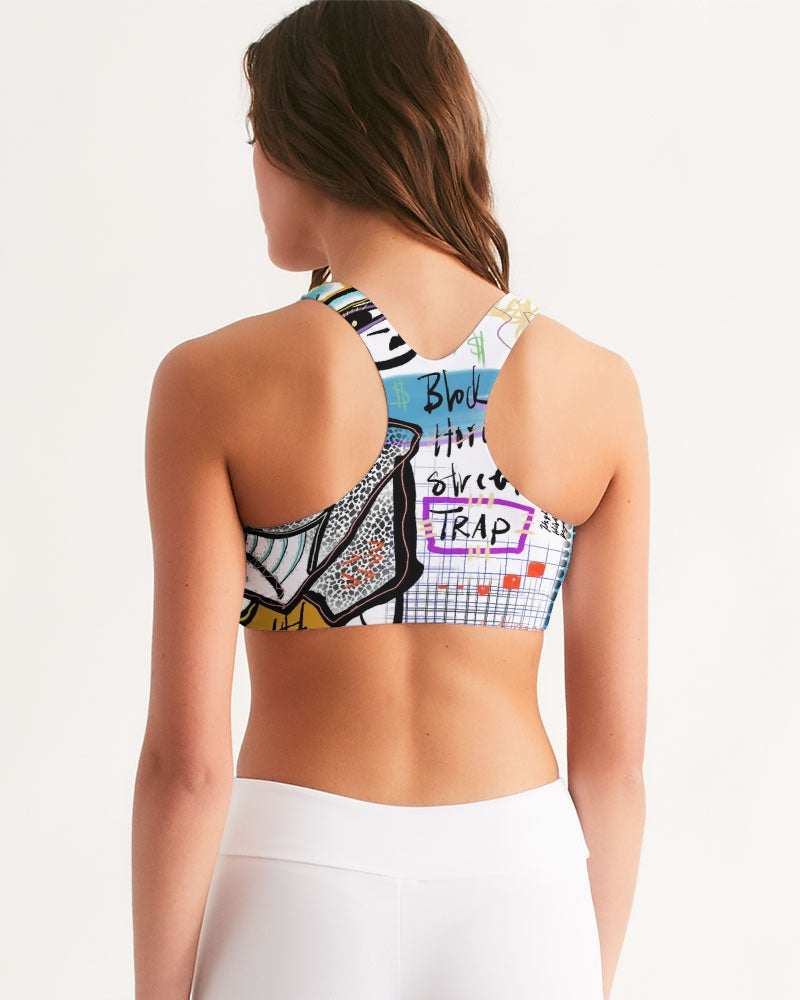 Louie Wri Trap 2 Collection Women's Seamless Sports Bra