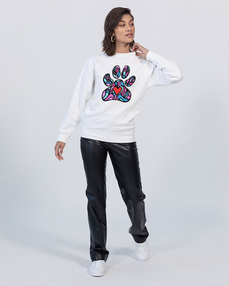 Stay Pawsitive Collection Unisex Premium Crewneck Sweatshirt | Lane Seven
